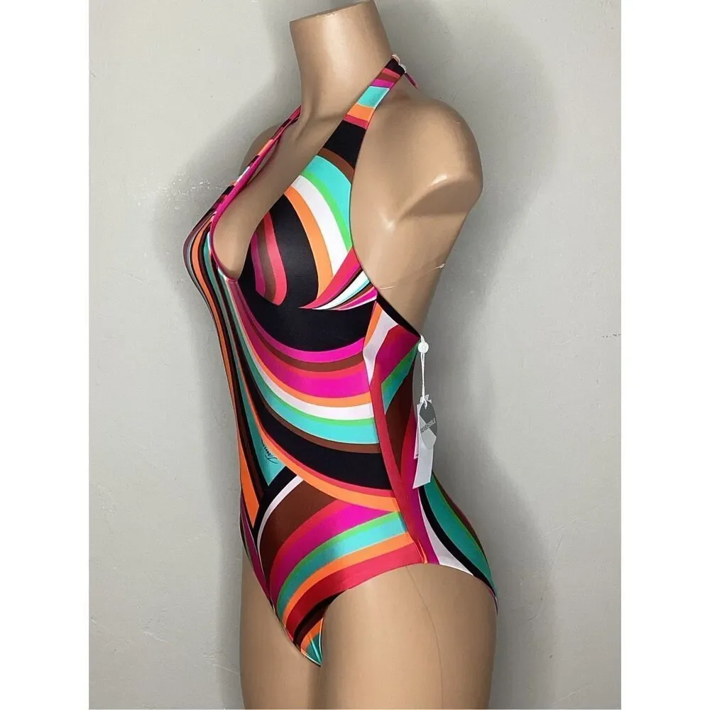 New. Trina Turk plunge reversible swimsuit. 8. Retails $172